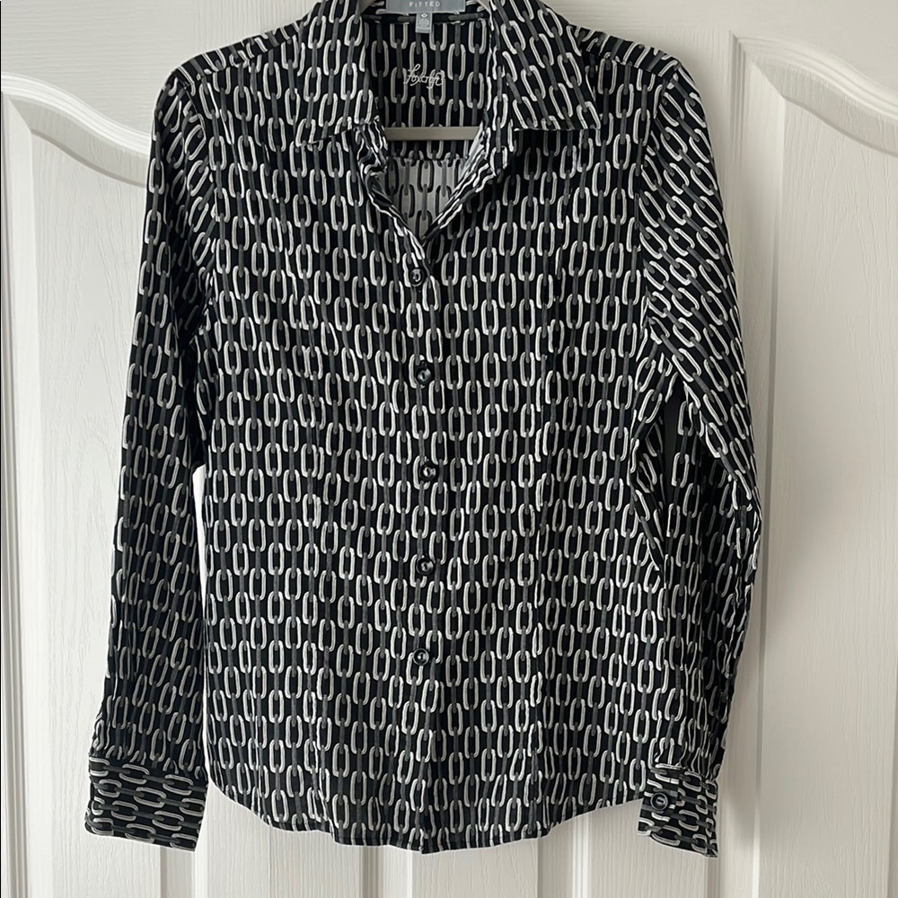 Very smart, Foxcroft fitted blouse size 12.